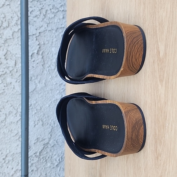 Cole Haan Women's Dark Blue Suede Mules Size 7B - Picture 4 of 12